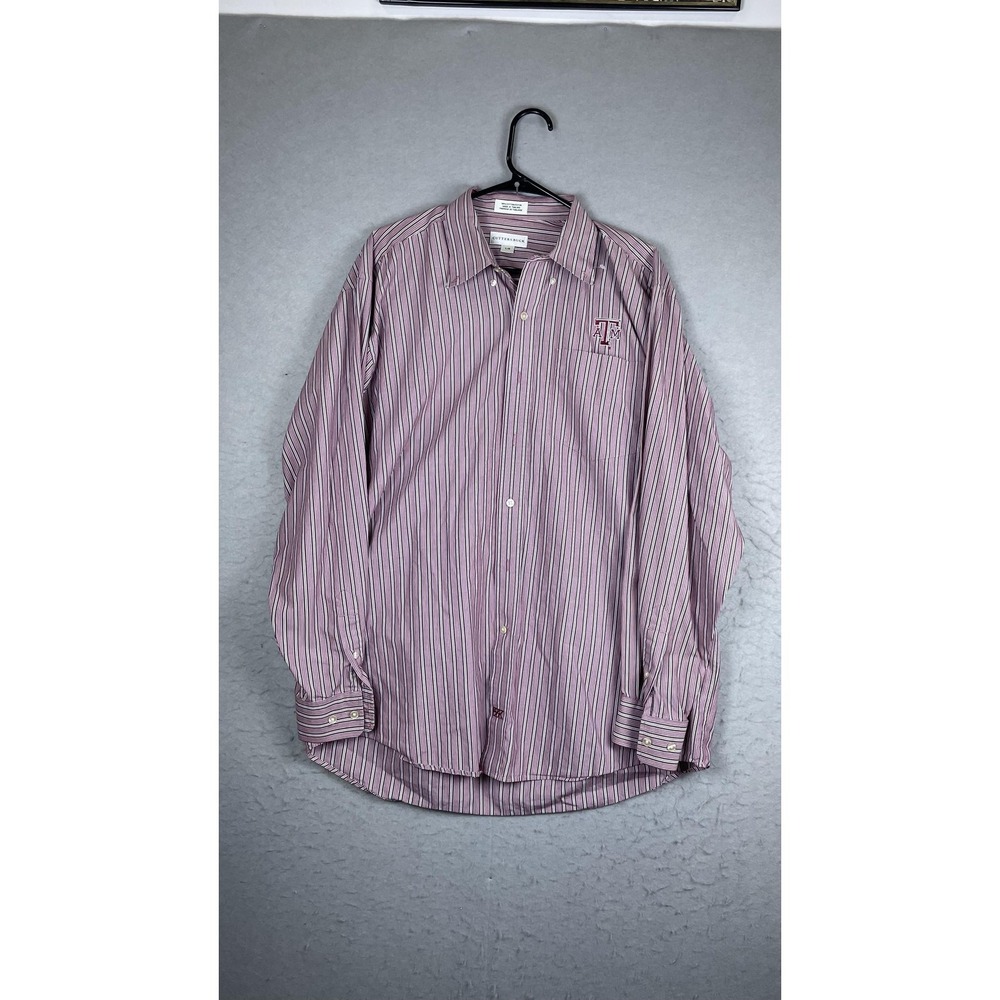Texas A&M Aggies Shirt Mens Large Maroon Red NCAA Football Cutter & Buck